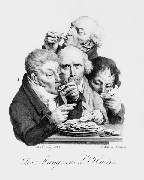 Les Mangeurs d''Huitres from Louis Leopold Boilly