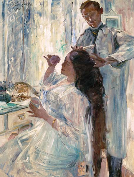 The wife of the artist at the dressing table. from Lovis Corinth