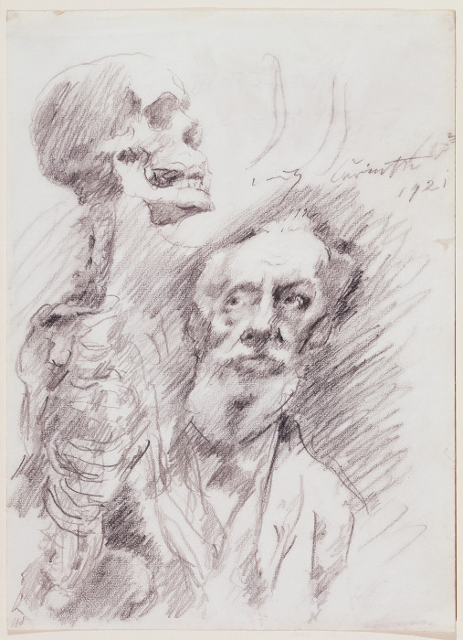 Anatomist with skelleton from Lovis Corinth