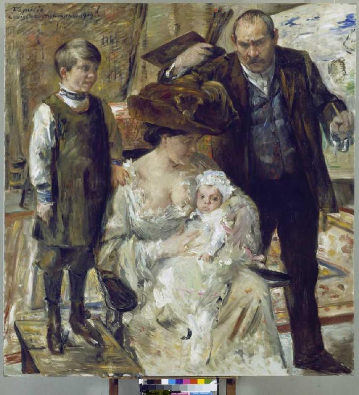 Self-portrait with family from Lovis Corinth