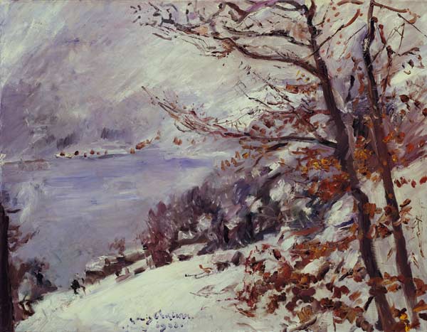 The Walchensee in winter from Lovis Corinth