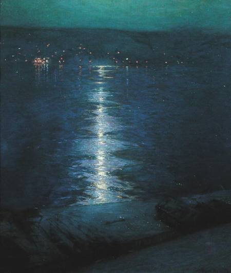 Moonlight on the River from Lowell Birge Harrison