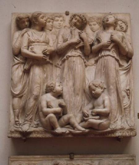 Singing angels, relief from the Cantoria from Luca Della Robbia