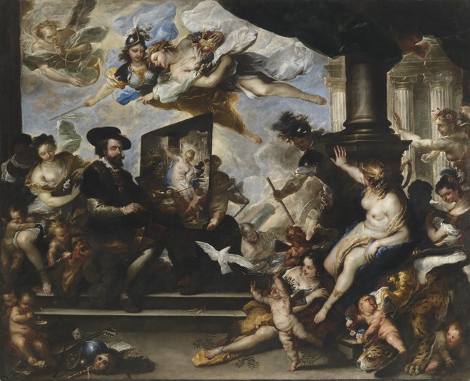 Rubens painting the Allegory of Peace from Luca Giordano