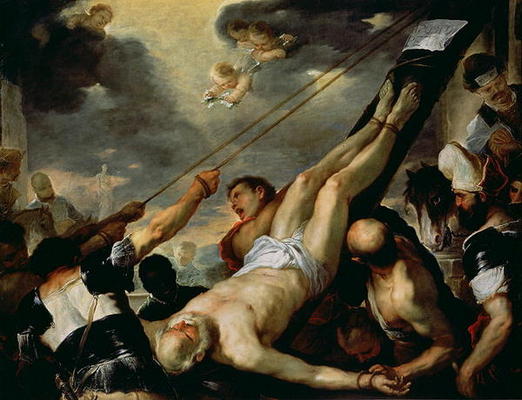 The Crucifixion of St. Peter from Luca Giordano