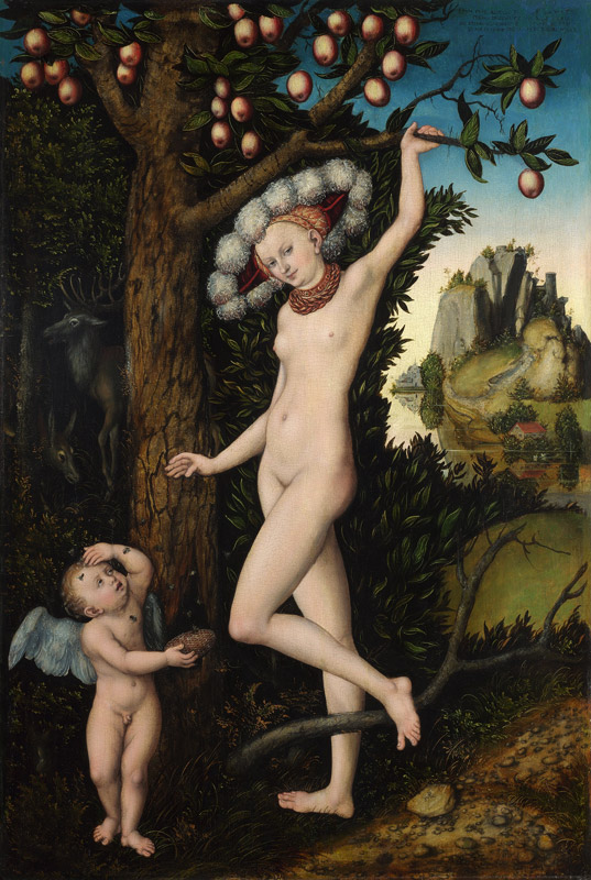 Cupid complaining to Venus from Lucas Cranach the Elder