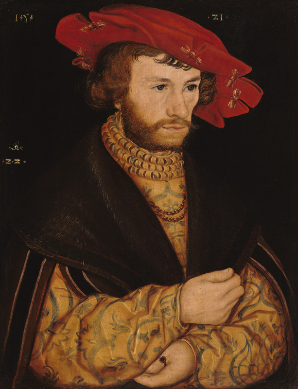 Young man with a red cap from Lucas Cranach the Elder