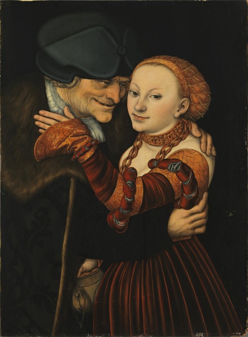 The Unequal Couple from Lucas Cranach the Elder