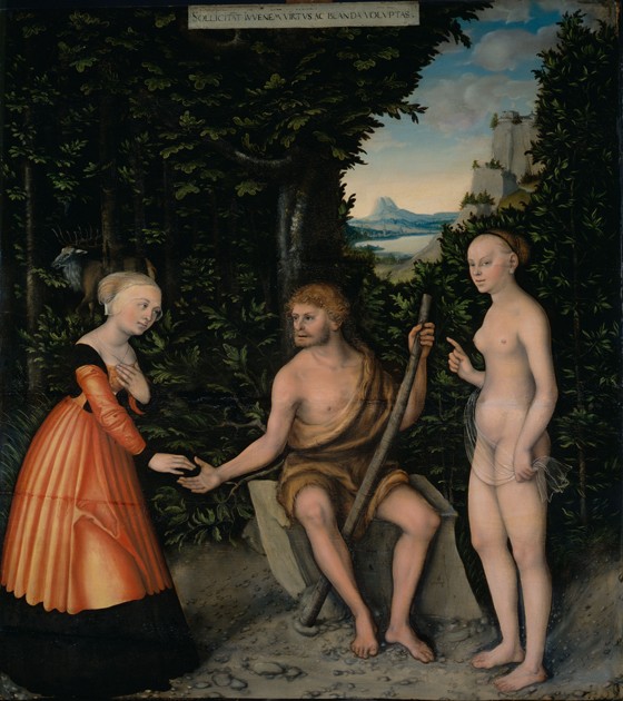 The Choice of Heracles (From The Labours of Hercules) from Lucas Cranach the Elder