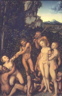 Die Früchte der Eifersucht (Das silberne Zeitalter) from Lucas Cranach the Elder