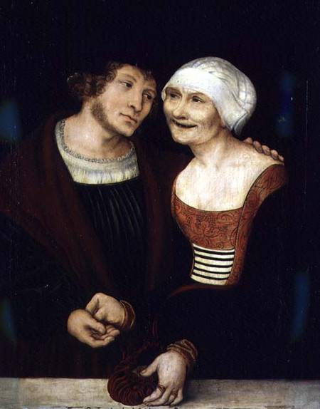 The Infatuated Old Woman from Lucas Cranach the Elder