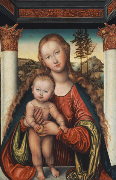 The virgin with the child (Madonna Polenska) from Lucas Cranach the Elder