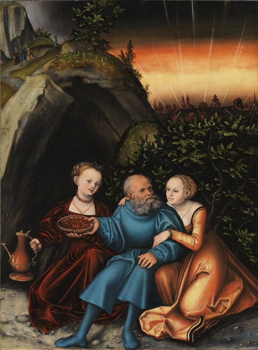 Lot and his Daughters from Lucas Cranach the Elder
