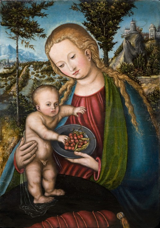 Virgin with Cherries from Lucas Cranach the Elder