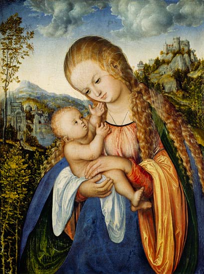 Maria with the child from Lucas Cranach the Elder