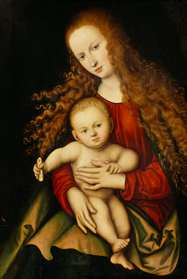 Maria with the child from Lucas Cranach the Elder