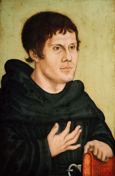 Portrait of Martin Luther (1483-1546) from Lucas Cranach the Elder