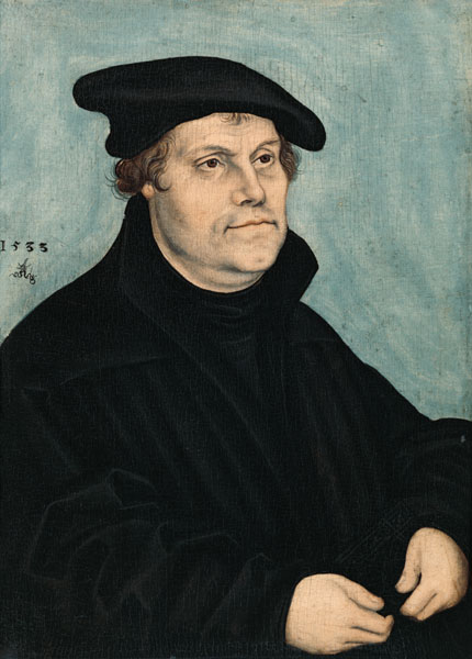 Martin Luther (1483-1546) at the Age of 50 from Lucas Cranach the Elder