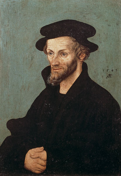 Portrait of Philipp Melanchthon (1497-1560) from Lucas Cranach the Elder