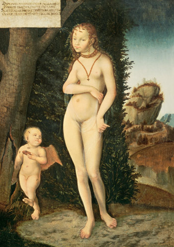 Venus with Cupid the Honey Thief from Lucas Cranach the Elder