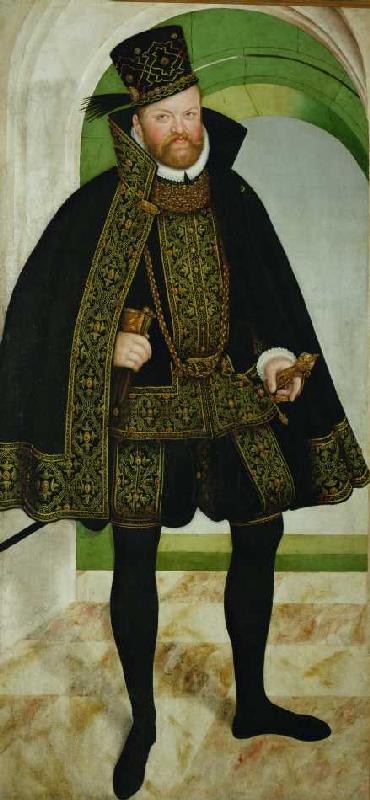 Kurfürst August von Sachsen (1526-1586). from Lucas Cranach d. J.