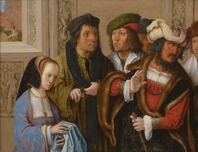Potiphar's Wife Displays Joseph's Garment from Lucas van Leyden