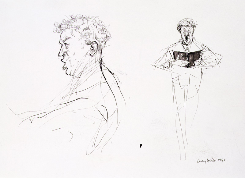 Baritone, 1993 (pen, ink and w/c)  from Lucy Willis