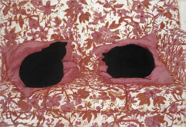 Cats, 1988 (etching on paper)  from Lucy Willis