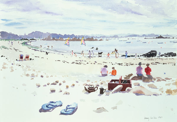 Cobo Bay, Guernsey, 1987 (w/c on paper)  from Lucy Willis