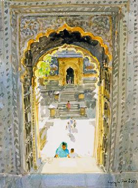 The Maheshwar Temple, 2003 (w/c on paper) 