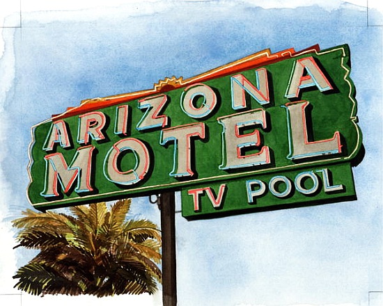 Arizona Motel on 6th Avenue from Lucy  Masterman