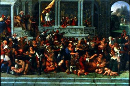 The Massacre of the Innocents (panel) from Ludovico Mazzolino