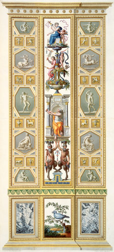 Panel from the Raphael Loggia at the Vatican, from 'Delle Loggie di Rafaele nel Vaticano', engraved from Ludovicus Tesio Taurinensis