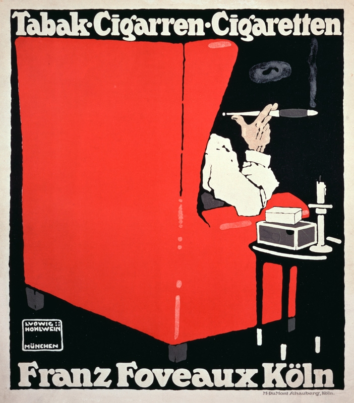 Tobacco cigar cigarettes Franz Foveaux Cologne from Ludwig Hohlwein