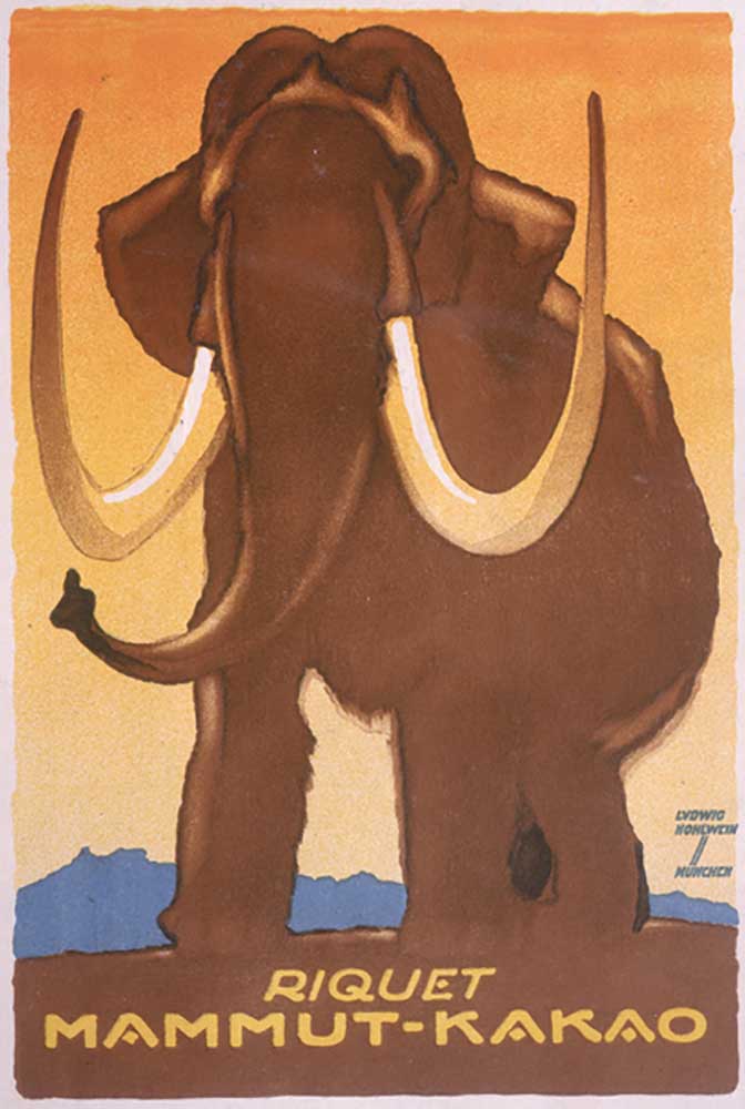 Advertisement for Riquet Mammut-Kakao, 1920 from Ludwig Hohlwein