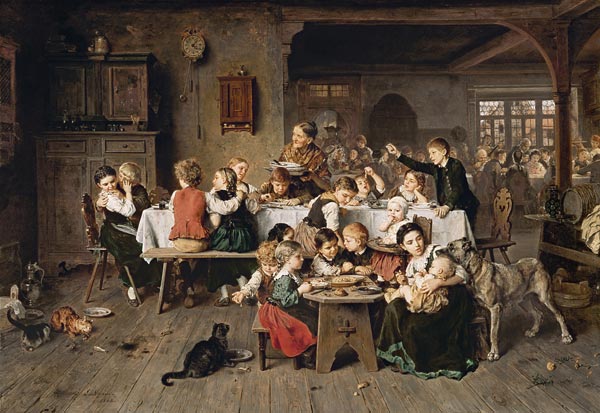A children's party (the children's table) from Ludwig Knaus