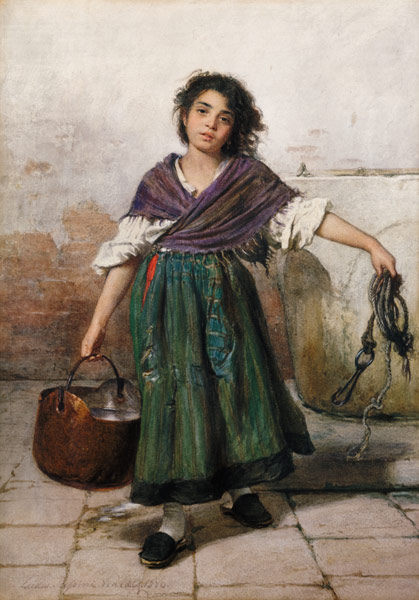 A Young Venetian Water-Carrier from Ludwig Passini