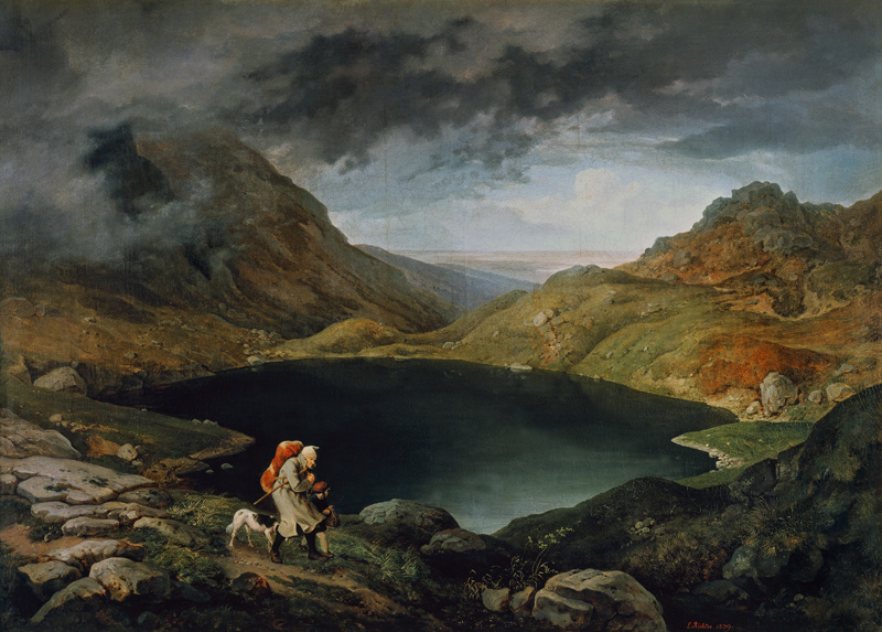 Little pond in the Sudeten Mountains from Ludwig Richter