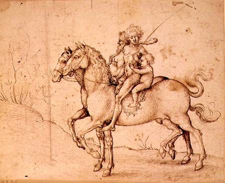 Savages on Horseback from Ludwig Schongauer