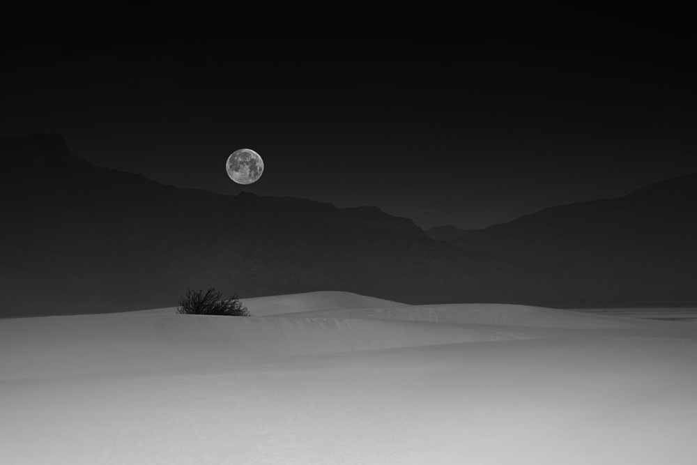Full Moon over White Sands from Lydia Jacobs