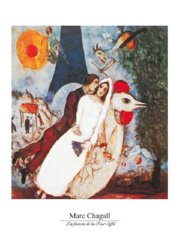 The fiancés  - (MCH-622) from Marc Chagall