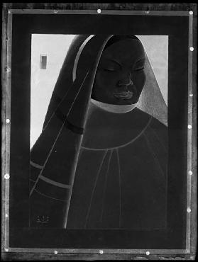Portrait of Anita Pittoni dressed as a nun, photographed c.1930