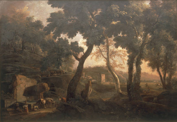 M.Ricci / Landscape with Horses / c.1720 from Marco Ricci