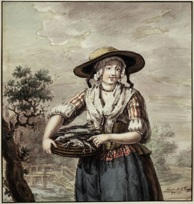 Female fishmonger from Maria Margaretha la Fargue