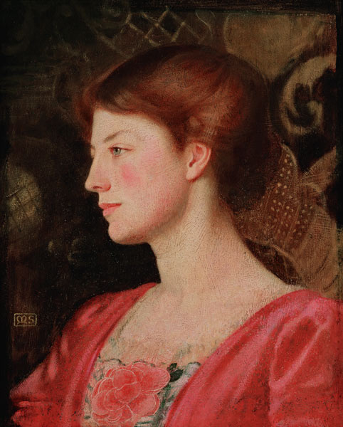 Portrait of Lady Irene Stokes (nee Ionides) from Marianne Stokes