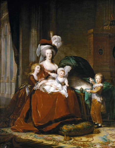 MarieAntoinette de Lorraine-Habsbourg, reine de France, et ses enfants from Marie Elisabeth-Louise Vigée-Lebrun