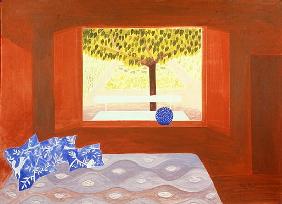 The Studio Window, 1987 (acrylic on board) 