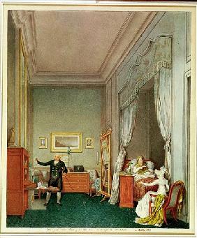 The Empress''s Bedroom with the Duchesse de Montebello and Jean-Nicolas Corvisart (1755-1821) Octobe