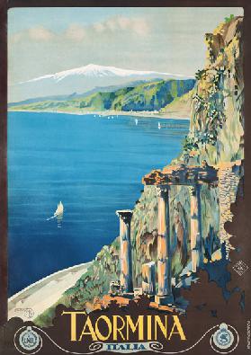 Poster advertising Taormina