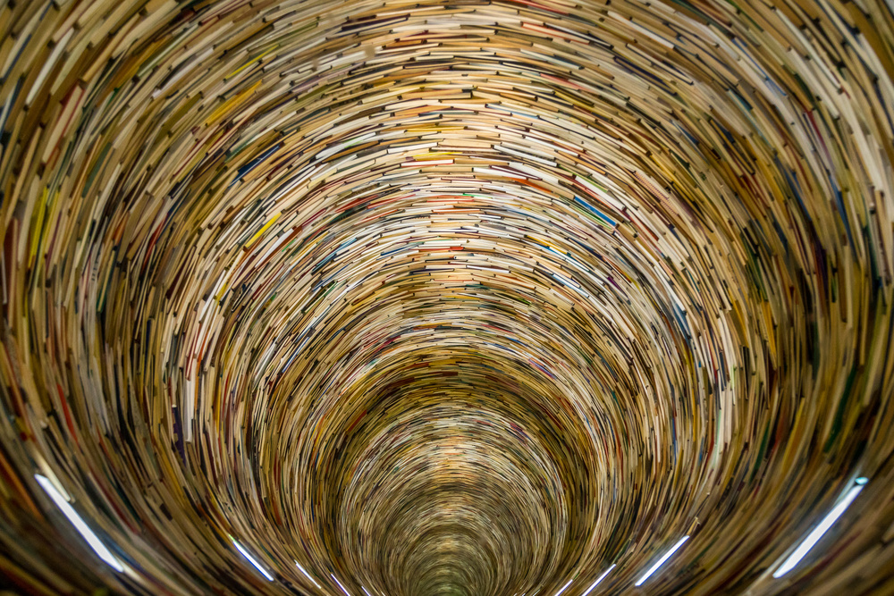Tunnel of books from Mario Horvat